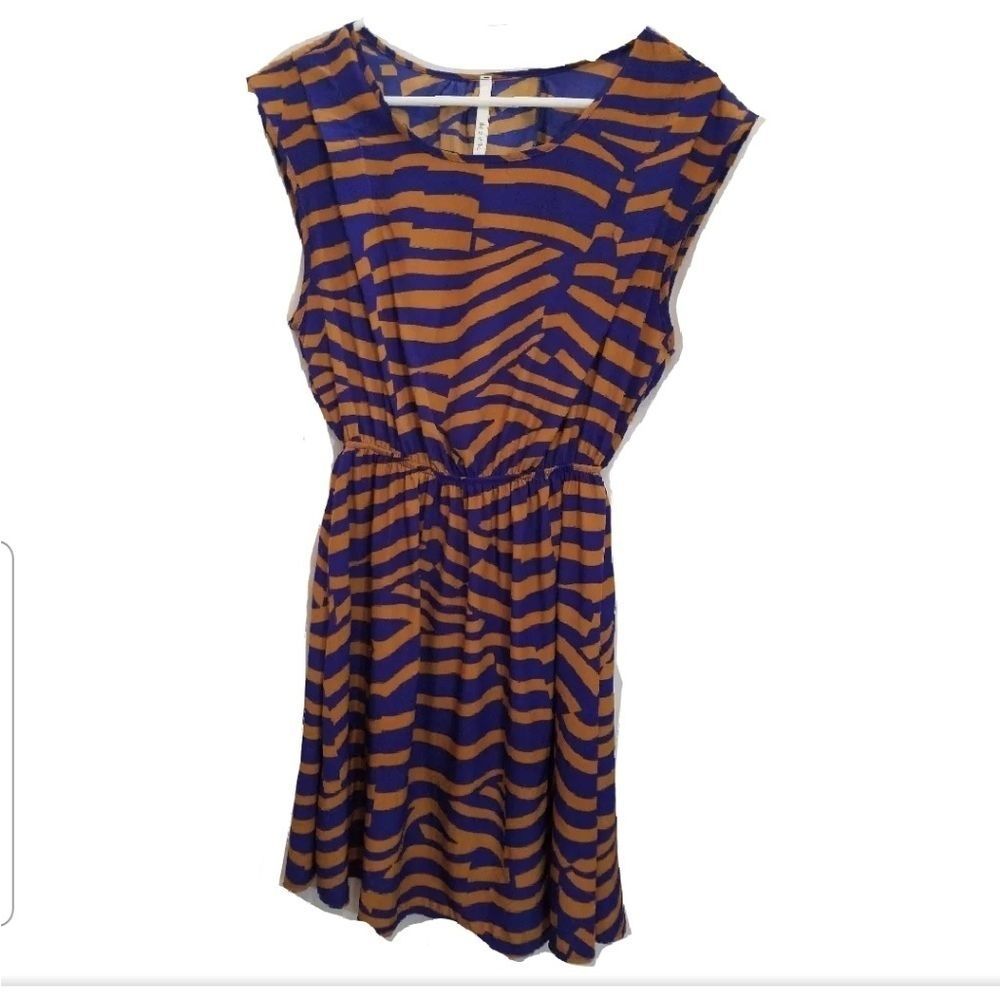 Orange and Blue Dress sz Small
